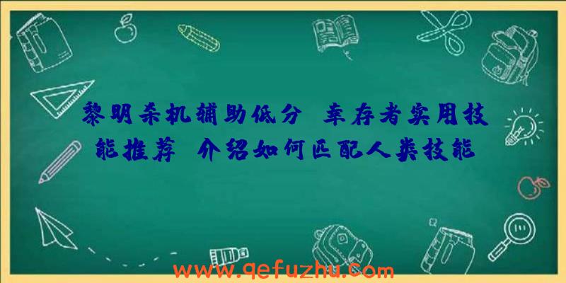 黎明杀机辅助低分段幸存者实用技能推荐